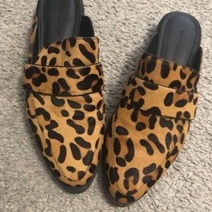 Horsehair slides Banana Republic 8.5 euc